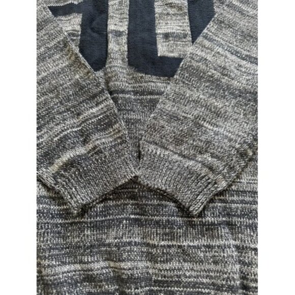 S H Collection Womens Size Medium Gray Sweater Pull Over Crew Neck Cotton - Picture 2 of 8